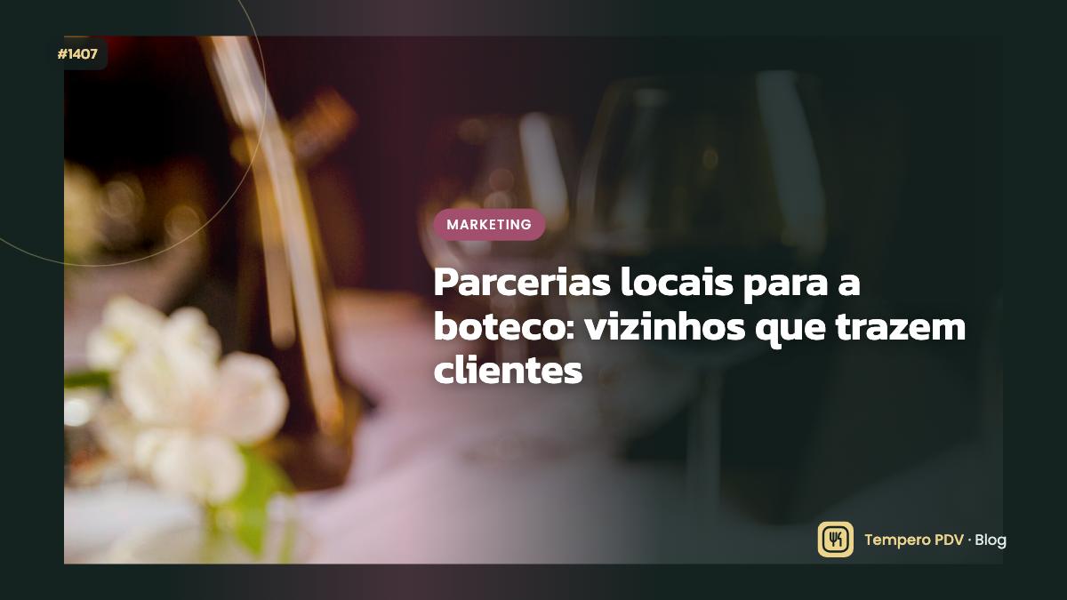 Parcerias locais para a boteco: vizinhos que trazem clientes