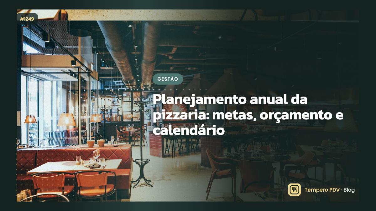 Planejamento anual da pizzaria: metas, orçamento e calendário