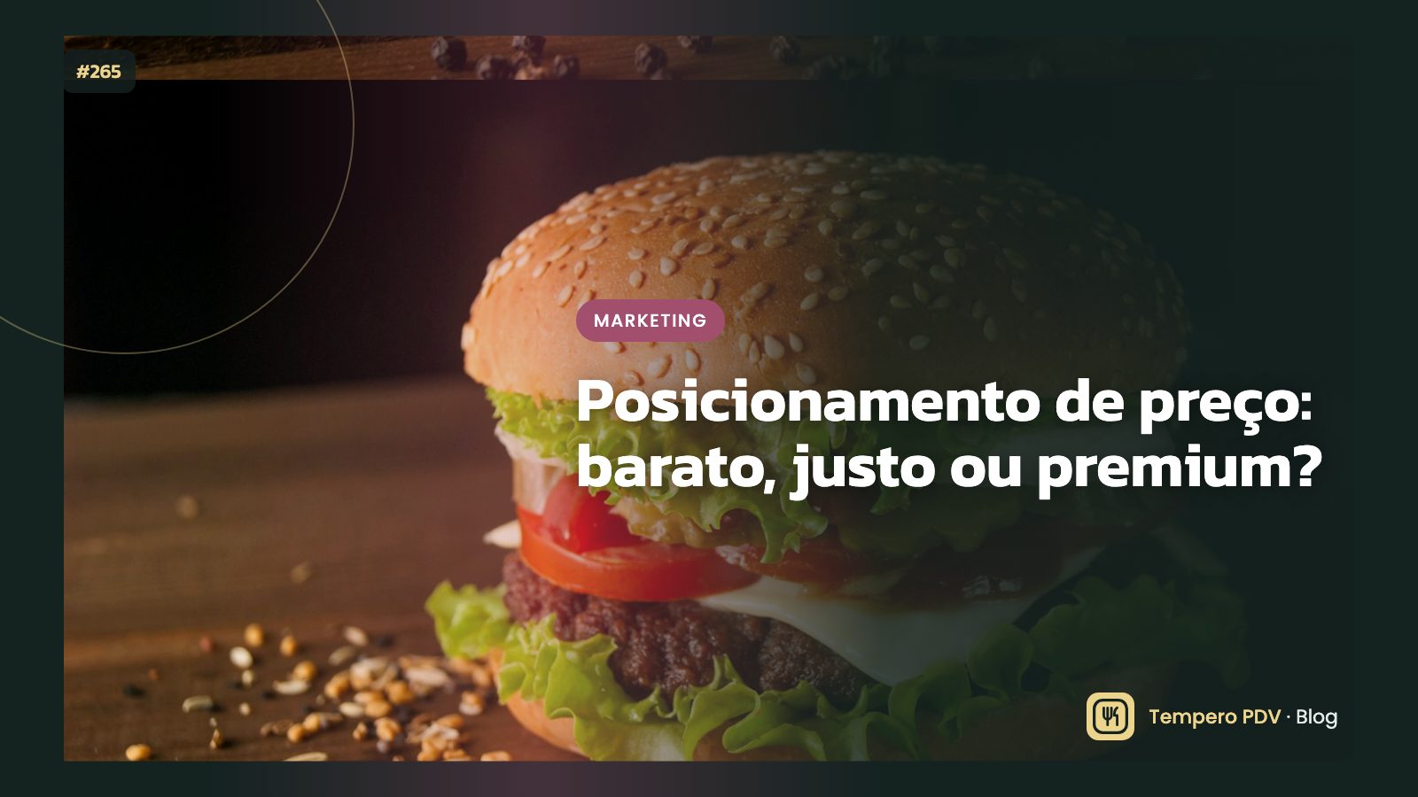 Cardápio com preços sobre a mesa