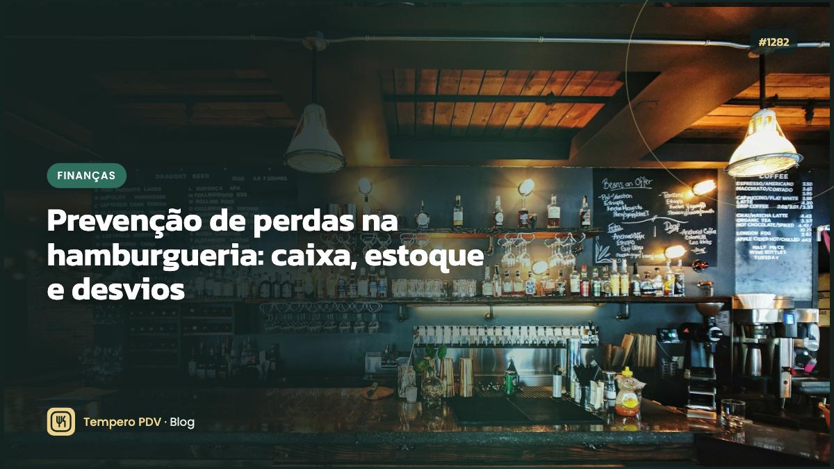 Prevenção de perdas na hamburgueria: caixa, estoque e desvios