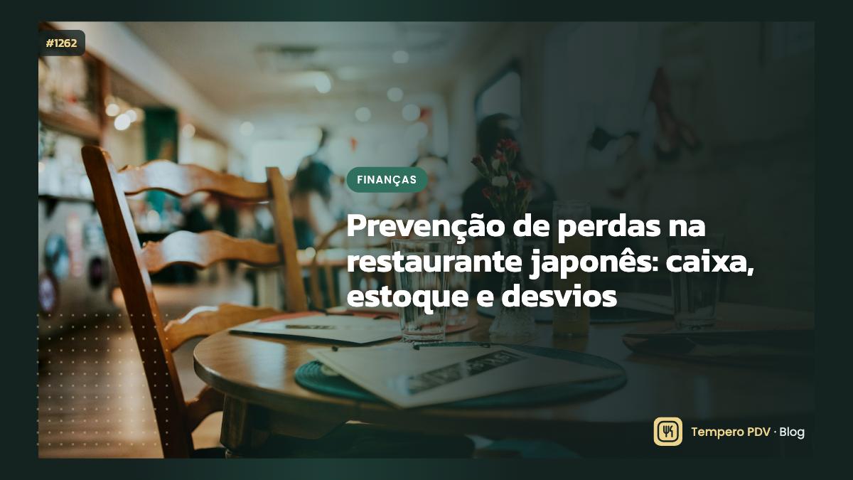 Prevenção de perdas na restaurante japonês: caixa, estoque e desvios