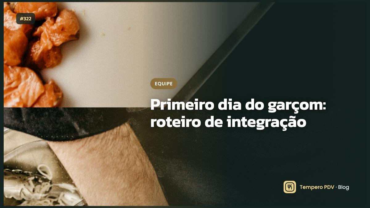 Garçom no restaurante