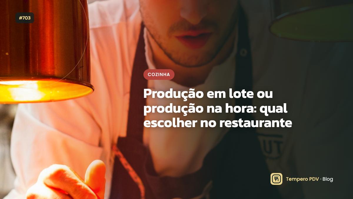 Produção em lote ou produção na hora