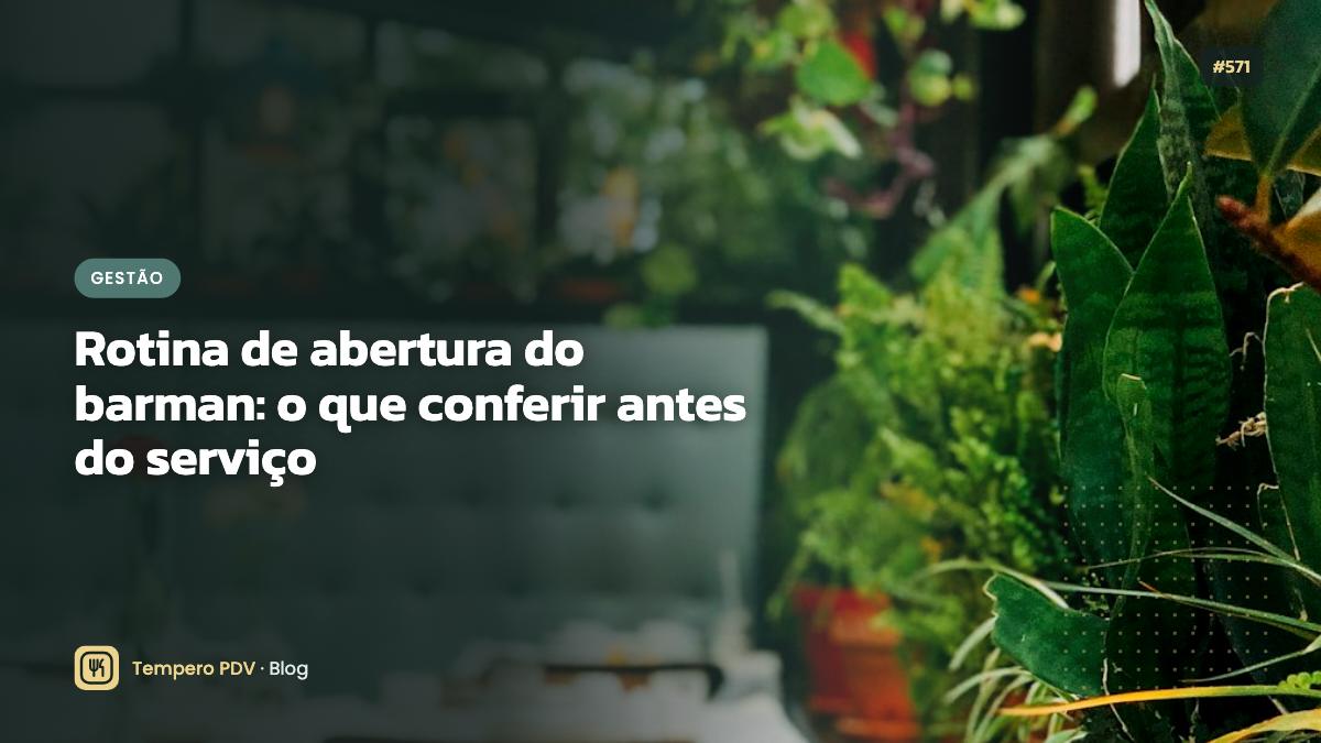 Barman no restaurante