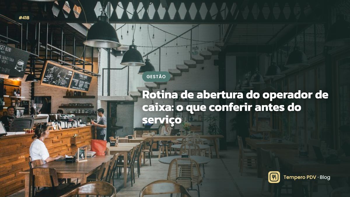 Operador de caixa no restaurante