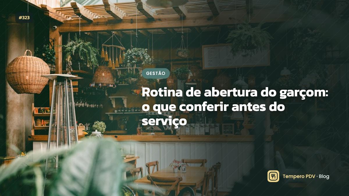 Garçom no restaurante