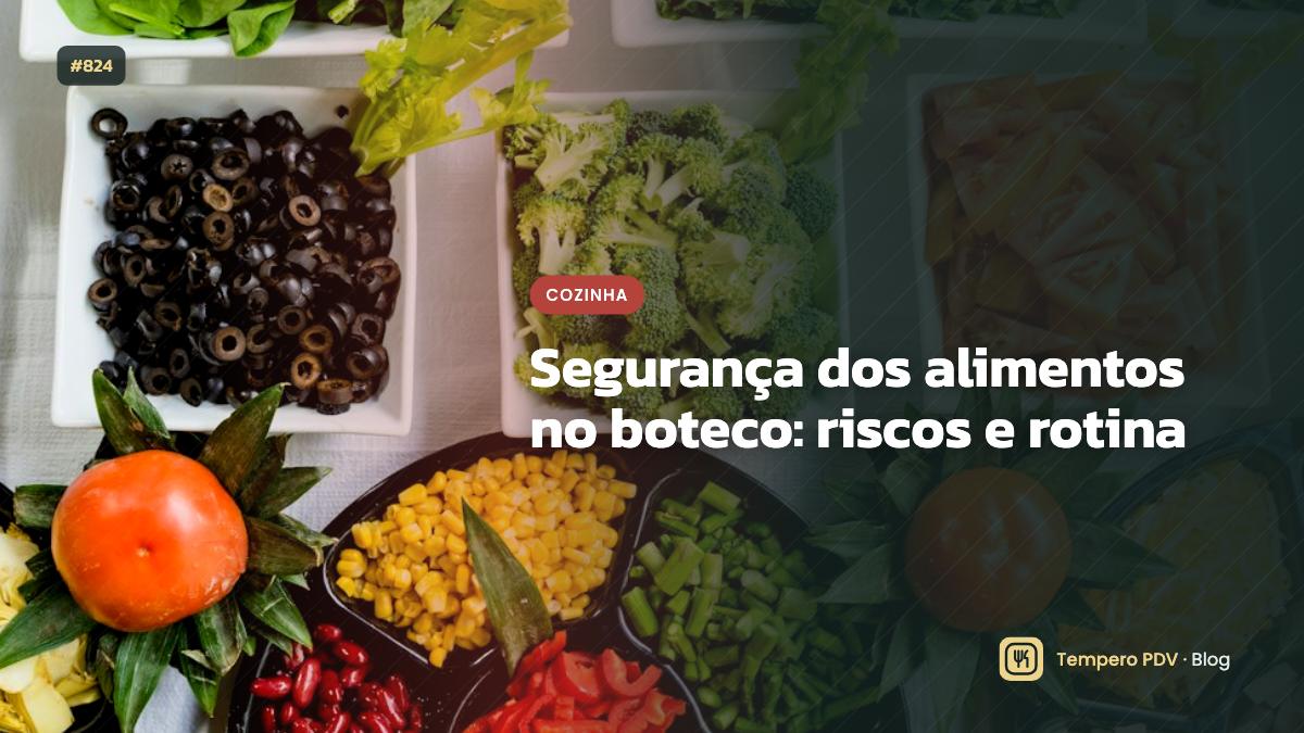 Segurança dos alimentos no boteco: riscos e rotina