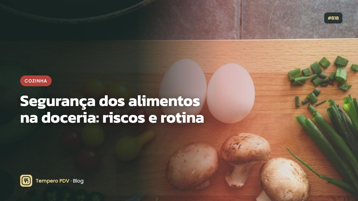Segurança dos alimentos na doceria: riscos e rotina