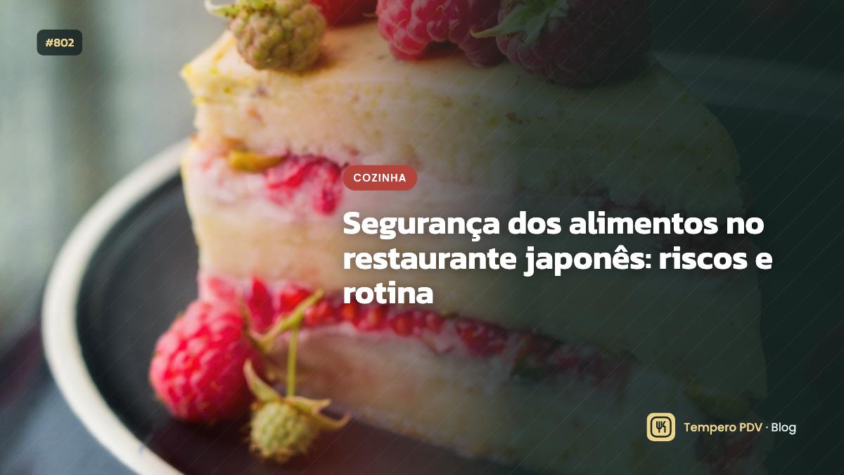 Segurança dos alimentos no restaurante japonês: riscos e rotina