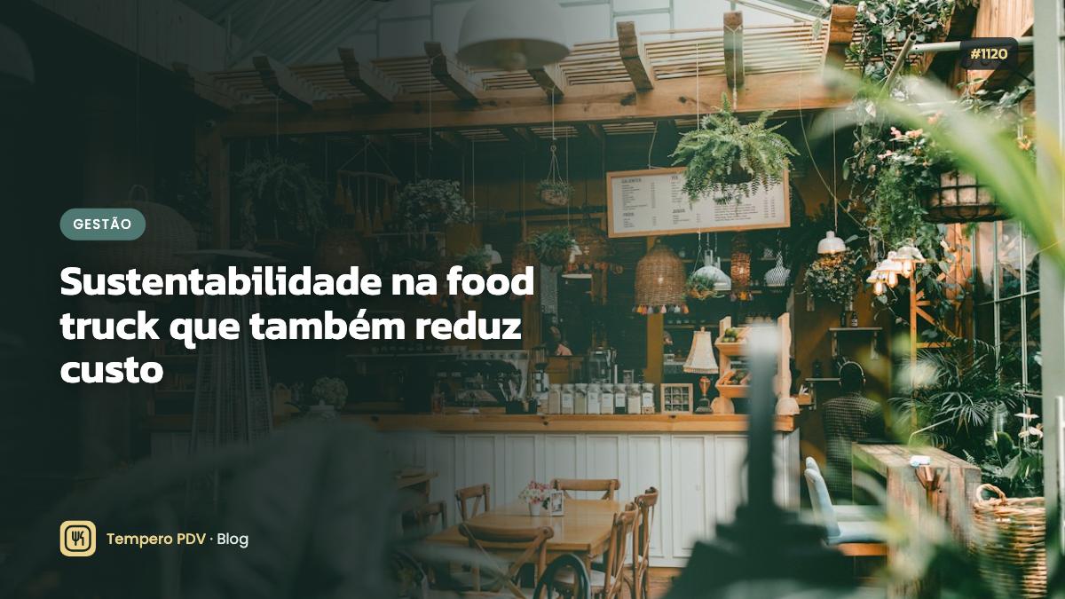 Sustentabilidade na food truck que também reduz custo