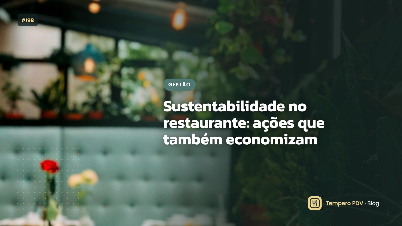 Horta de temperos no restaurante