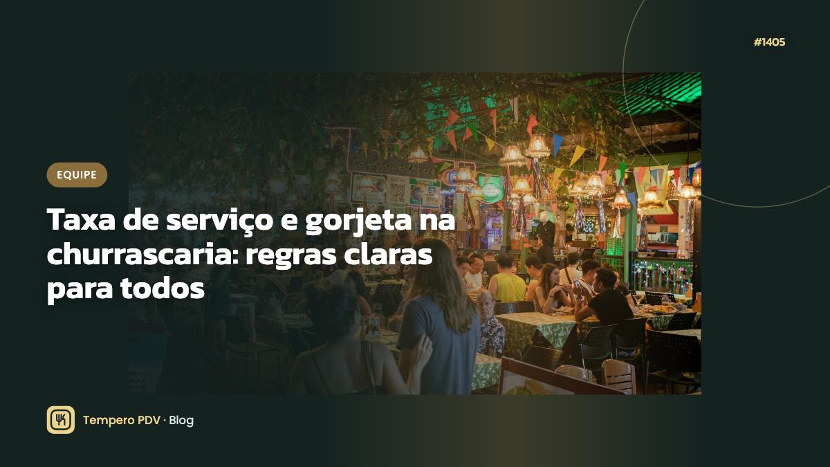 Taxa de serviço e gorjeta na churrascaria: regras claras para todos