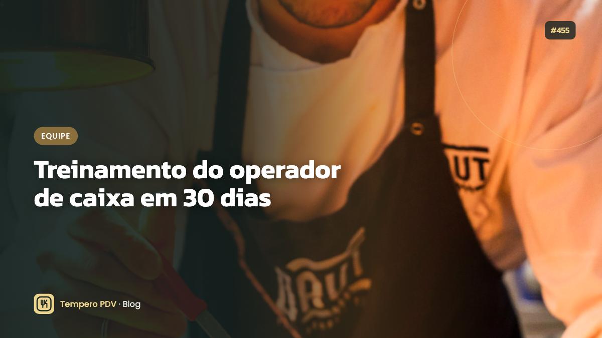 Operador de caixa no restaurante