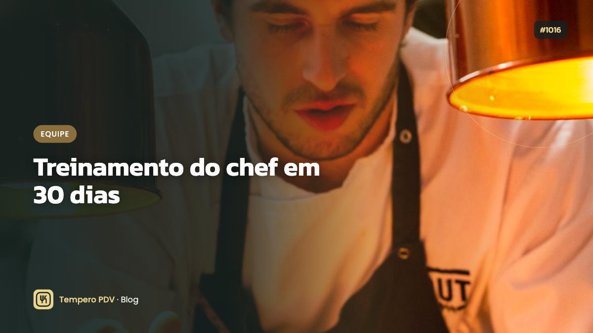 Chef de cozinha no restaurante