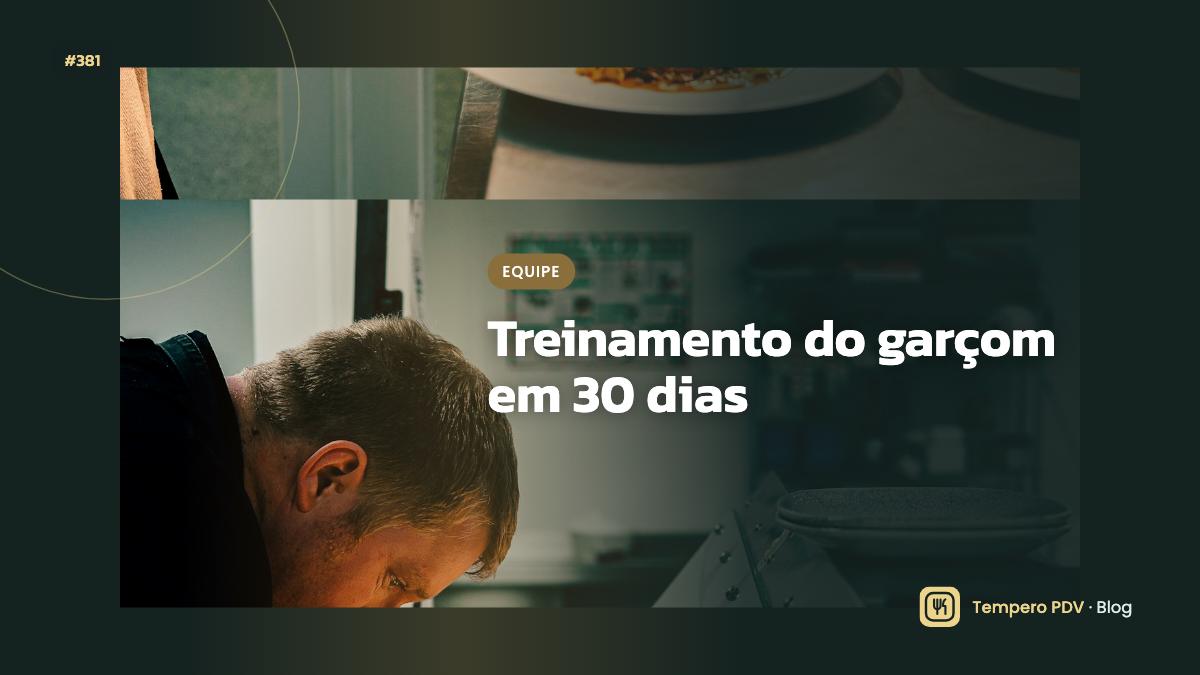 Garçom no restaurante